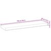 vidaXL Floating Shelf Natural Wood Solid Acacia wood 39.4 x 7.9 x 1.6 in