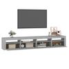 vidaXL TV Cabinet Grey sonoma Engineered wood Large Lights TV Cabinet