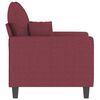 vidaXL Sofa Chair Wine Red Fabric: 100% polyester, Metal, Textilene, Foam