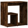vidaXL Side Table Smoked Oak 19.7"x11.8"x19.7" Engineered Wood