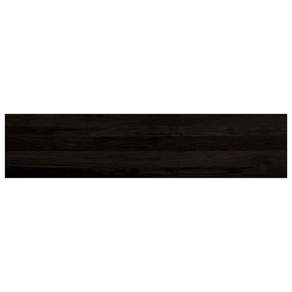 vidaXL Stair Tread Set of 16 Dark Brown Solid Oak Wood 43.3x9.8x0.8 in