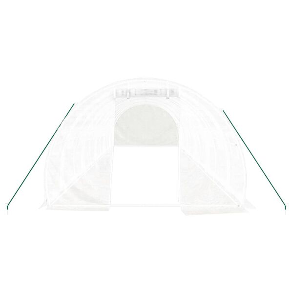 vidaXL Greenhouse White PE cover Large Collapsible Greenhouse
