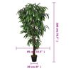 vidaXL Artificial Mango Tree 1050 Leaves 78.7" Green