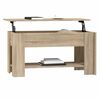 vidaXL Coffee Table Sonoma oak Engineered wood Medium Adjustable