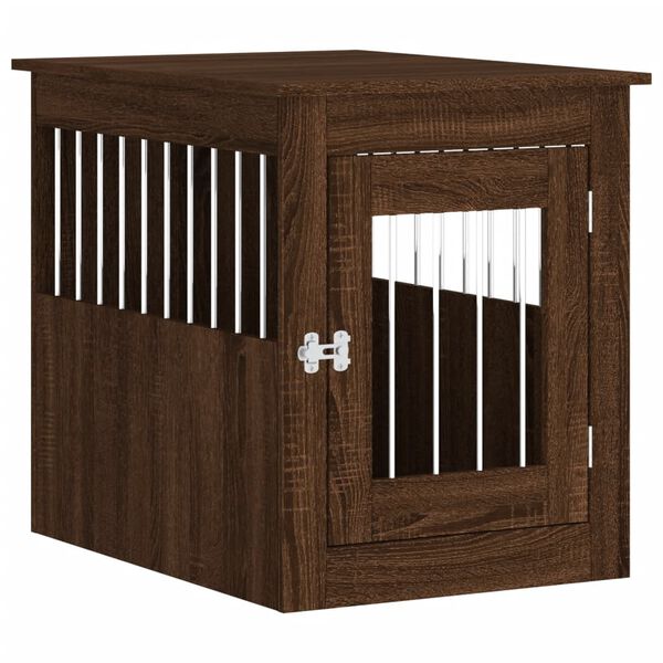 vidaXL Dog Crate Furniture Brown Oak Engineered wood and steel