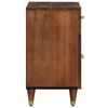 vidaXL Bedside Cabinet with Door Honey brown 19.69 x 12.99 x 23.62 in