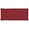 vidaXL Garden Chair Set of 4 Wine red Solid acacia wood; Polyester