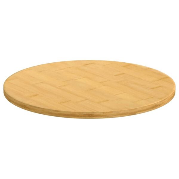 vidaXL Table Top Natural Bamboo Bamboo 11.8 in Diameter Durable