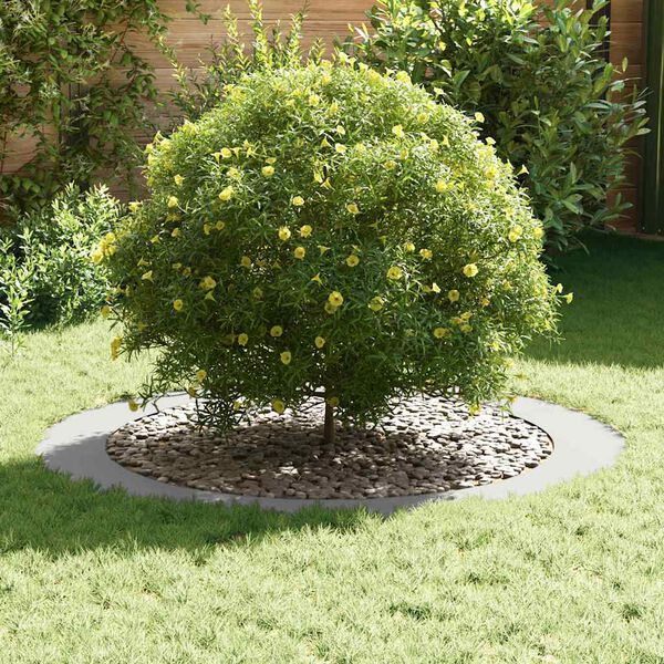 vidaXL suitable for Flat Tree Rings 5 pcs White Ø35.43 / 47.24 in Steel