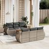 vidaXL Garden Sofa Set Gray
