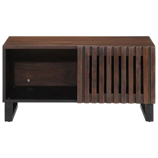 vidaXL Coffee Table Brown Solid mango wood 31.5 x 20.1 x 15.7 in Storage