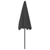 vidaXL Beach Parasol Anthracite Polyester Large UV-resistant materials