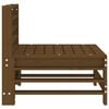 vidaXL Garden Middle Sofa Honey Brown Solid Pine Wood Standard Modular