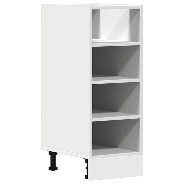vidaXL Bottom Cabinet White Engineered Wood 11.8x17.5x32.1 in