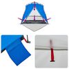 vidaXL Beach Tent 4-Person Azure Blue Quick Release Waterproof