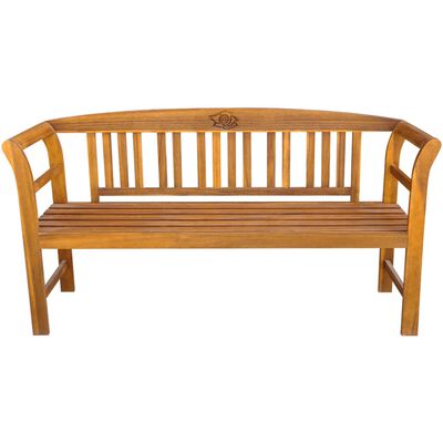vidaXL Patio Bench with Cushion 61.8'' Solid Acacia Wood