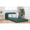 vidaXL Sofa Bed Dark Green 48.82 x 27.95 x 30.71 in Velvet