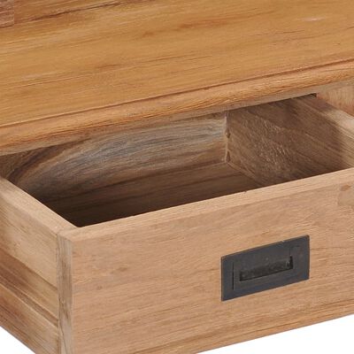 vidaXL Desk 35.4"x19.7"x39.4" Solid Wood Teak