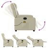 vidaXL Massage Recliner Chair Cream