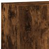vidaXL TV Wall Unit Smoked Oak Engineered Wood TV Wall Unit Rectangular