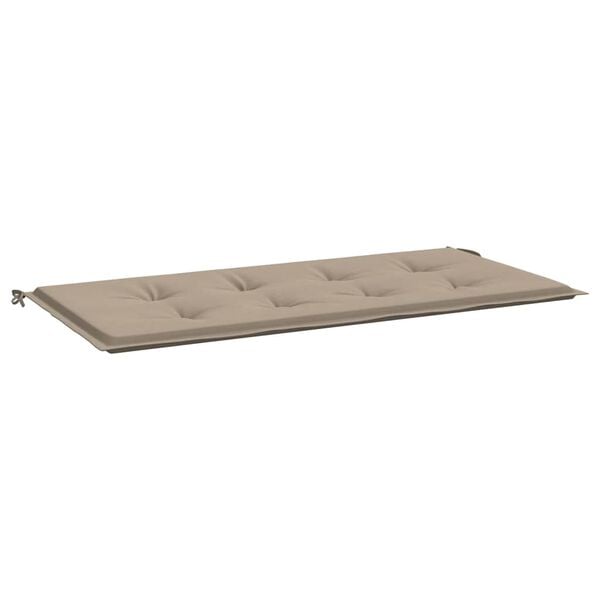 vidaXL Garden Bench Cushion Taupe Oxford fabric 39.4 x 19.7 x 1.6 in
