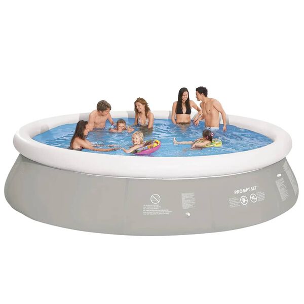 Jilong Inflatable Pool Grey PVC 177.2 x 48.0 in Portable
