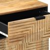vidaXL Bedside Cabinet Brown Solid Mango Wood 19.7x13.0x23.6 in