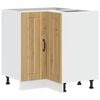 vidaXL Kitchen Corner Base Cabinet High gloss white Engineered wood