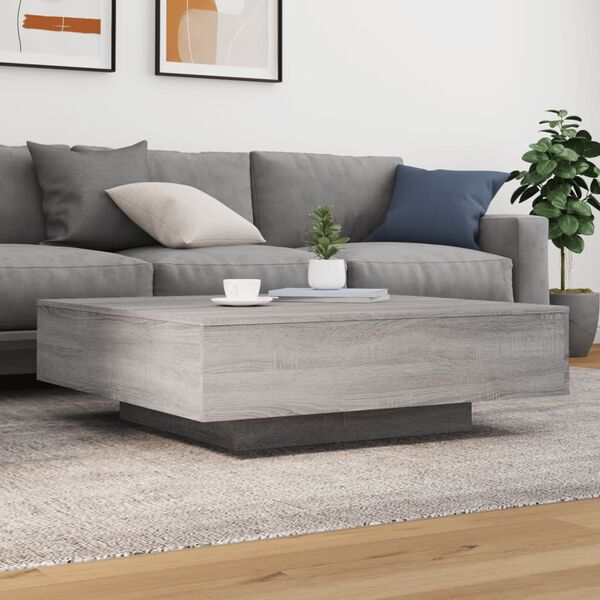 vidaXL Coffee Table Gray Sonoma Engineered Wood Medium Durable
