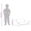 vidaXL Kids Sofa Light grey