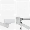 vidaXL Retractable Awning White 157.48" x 118.11" Polyester