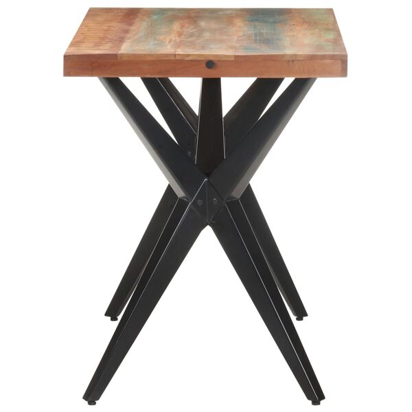 vidaXL Dining Table Multicolor Reclaimed Wood 47.2 x 23.6 x 29.9 in