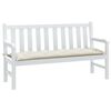 vidaXL Garden Bench Cushion Melange cream 100% polyester
