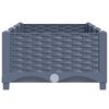 vidaXL Raised Bed Blue Grey Polypropylene 47.2 x 15.7 x 9.1 in Durable