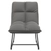 vidaXL Leisure Chair with Metal Frame Light Gray Velvet