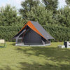 vidaXL Tents with Roof Gray and orange 220 x 233 x 184 cm Polyester