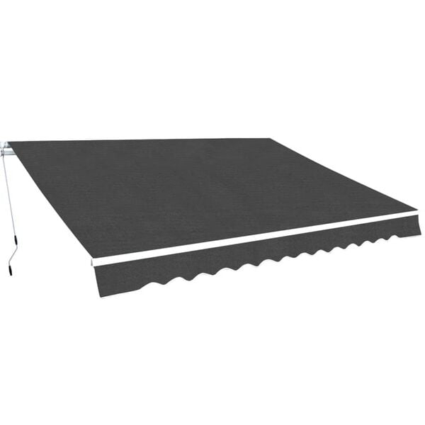 vidaXL Awning Anthracite Aluminum frame, polyester fabric with PU coating