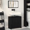 vidaXL Bathroom Cabinet Black Oak 60 x 33 x 61 cm Engineered Wood