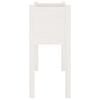 vidaXL Garden Planter Set of 2 White Solid Pinewood Standard Durable
