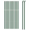 vidaXL Wire Mesh Fence Green 2.6x82.0' Galvanised Steel