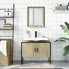 vidaXL Bathroom Cabinet Set Sonoma Oak Engineered Wood