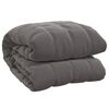 vidaXL Weighted Blanket Grey Polyester 48 x 72 in Weighted Blanket