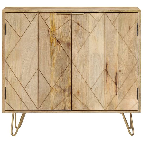 vidaXL Sideboard 31.5"x11.8"x29.5" Solid Wood Mango