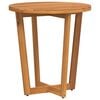 vidaXL Patio Side Table Round Ø27.6x29.5" Solid Wood Acacia