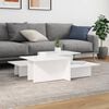 vidaXL Coffee Table Set of 2 White Engineered wood Standard