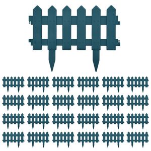 vidaXL Lawn Edgings 25 pcs Green 393.7" PP