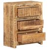 vidaXL Drawer Cabinet Natural mango wood Solid mango wood Medium