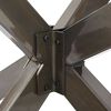 vidaXL Dining Table Leg Spider Shape Natural Steel 59.1 x 30.7 x (28.3-28.7) " Steel
