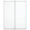 vidaXL Magnetic Whiteboard Foldable 31.5x39.4x0.7" Aluminium