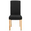 vidaXL Dining Chair Set of 2 Black Fabric, Wood Standard Ergonomic